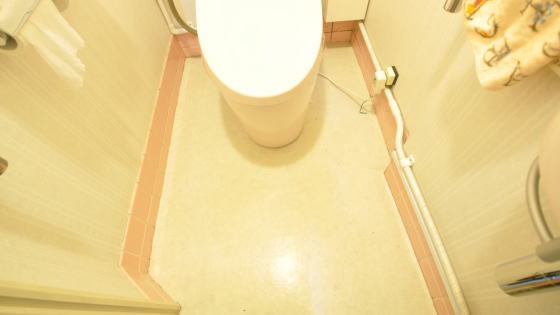 工事前のトイレ床